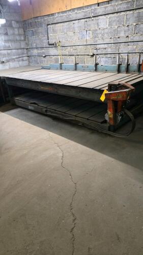 LOT LOCKFORMER SHEET METAL FORMING TABLE; APPROXIMATELY 55" X 124"