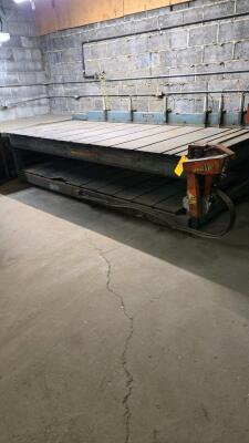 LOT LOCKFORMER SHEET METAL FORMING TABLE; APPROXIMATELY 55" X 124"