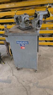 NIAGARA POWER TABLE; MODEL 104; BEADING/CRIMPING ROLLS; S/N: 74444