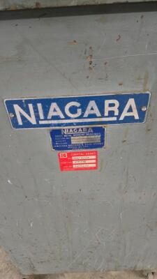 NIAGARA POWER TABLE; MODEL 104; BEADING/CRIMPING ROLLS; S/N: 74444 - 4