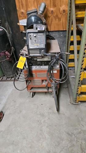 LOT LINCOLN IDEAL ARC WELDER; MODEL SP-200; S/N 8765; WITH WELDING SUPPLIES