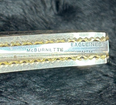 Harvey McBurnette Engraved Pearl Lockback - 4