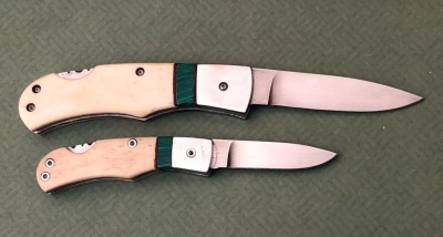 Pair of John C. Ownby Bone Lockbacks - 2