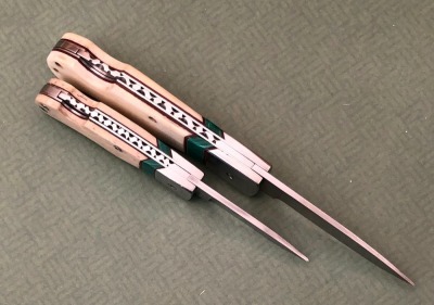 Pair of John C. Ownby Bone Lockbacks - 3