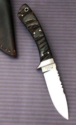 Jeff Hollett Rams Horn Drop Point Hunter - 2