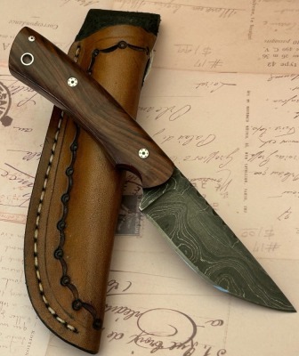 Rocky Thomas Wood and Damascus Hunter - 2