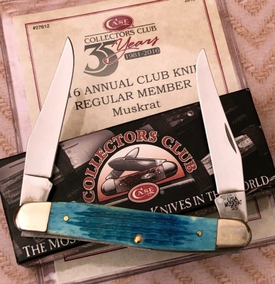 Case CCC Caribbean Blue Bone Muskrat - 2