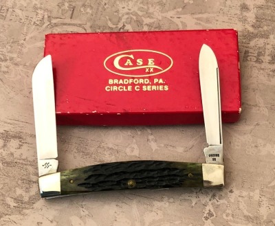 Case Circle C Series G62088 Green Bone Half Congress - 2