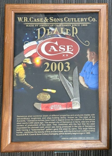 Case 2003 Dealer Knife Damascus 6562D in Hanging Display