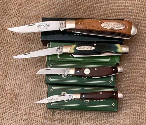Four Remington USA Folders