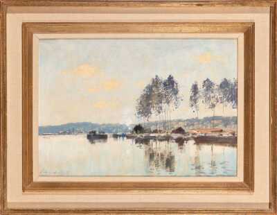 Edward Brian Seago - The Seine near Mericourt - 3