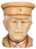 Character stein, .5L, porcelain, marked Musterschutz, by Schierholz, Helmuth von Moltke, mint.