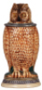 Character stein, .5L, pottery, marked 922, by Marzi & Remy, Owl, mint.