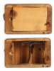 Black Forest wood carving, Whistler, 19.0" ht., made by Griesbaum, founded in 1905, located in Triberg in the Black Forest, lamp with wind-up key, battery powered lamp, whistler working and good condition. - 3