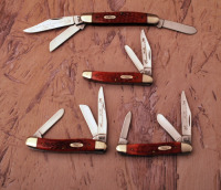 Four Centennial Case Red Bone knives