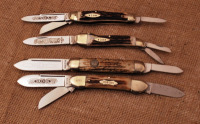 Four stag handled knives made for NKCA