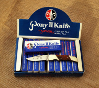 One Dozen Pony II Knives in display box