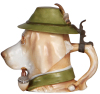 Character stein, .5L, porcelain, marked Musterschutz, by Schierholz, Gentleman Dog, mint. - 2
