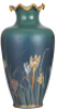 Mettlach vase, 21.0" ht.,  2571, hand-engraved, Art Nouveau, excellent repair of a small base chip. - 2