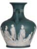 Mettlach vase, 10.7" ht., 7011, phanolith, by Stahl, in the style of the Portland vase, mint. - 2