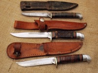 Trio of Western USA fixed blades