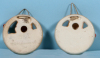 Two Hummel plaques, 3.0" d., 137A, TMK 1 Era, Child in Bed, looking left, mint; with, 3.0" d., 137B, TMK 1, Child in Bed, looking right, mint. - 2