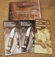 Case Sales Associate training guide and 3 brochures