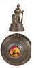 Two Regimental steins, .5L, 11.7" ht., porcelain, 9. Komp. bayr. Inft. Regt. Nr. 21 u. 23., Eichstätt  u. Germersheim, 1911 - 1913, four side scenes, roster, lion thumblift, named to: Infanterist Johann Drechsler, screw-off finial, poorly repaired pewter - 3
