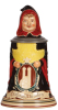 Character stein, .25L, pottery, marked 895, by Reinhold Merkelbach, Munich Child, mint.