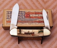 Gary Harbour Man with Canoe Color Scrim Case Canoe
