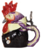 Character stein, .5L, porcelain, by Schierholz, Rooster, modern version from old mold, mint. - 2