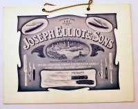 Joseph Elliot & Sons Advertising Sign