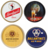 Twenty-three beer trays, 11.5" to 13" d., Ambrosia Brewing Company Beer, Washington’s Headquarters Valley Forge 1777, Piel’s Light Beer, Jacob Leinenkugel Brewery Circa 1900, Jacob Leinenkugel Brewing Company, Carlsberg, Jacob Best Premium Light Beer, Bal - 3