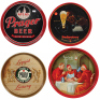 Twenty-three beer trays, 11.5" to 13" d., Ambrosia Brewing Company Beer, Washington’s Headquarters Valley Forge 1777, Piel’s Light Beer, Jacob Leinenkugel Brewery Circa 1900, Jacob Leinenkugel Brewing Company, Carlsberg, Jacob Best Premium Light Beer, Bal - 4