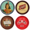 Twenty-three beer trays, 11.5" to 13" d., Ambrosia Brewing Company Beer, Washington’s Headquarters Valley Forge 1777, Piel’s Light Beer, Jacob Leinenkugel Brewery Circa 1900, Jacob Leinenkugel Brewing Company, Carlsberg, Jacob Best Premium Light Beer, Bal - 5