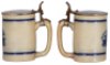 Stoneware stein, .25L, impressed, by Whites, Utica, N.Y., A & Eagle, pewter lid, scuffs on lid, body very good condition.  - 2