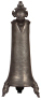 Pewter pitcher, 15.2" ht., 1737, footed, engraved A.M. Schotin, 1737, made c.1880, tear repaired.