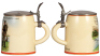 Third Reich stein, .5L, pottery, 1. Kp., Pion. B. 57, Einmarsch ins Sudetenland 4.10.1938, owner's name, pewter lid, mint, - 2
