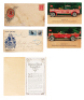 Five Anheuser-Busch post cards, envelopes & booklet, 3.5" x 5.5" to 3.6" x 6.5", some staining and discoloration, otherwise very good condition. - 2