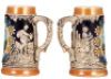 Two Anheuser-Busch items, bottle, 9.0'' ht., marked Ceramarte, Clydesdale, mint; with, stein, .5L, marked: Western Germany, Bevo Mill, St. Louis, MO, excellent condition. - 3