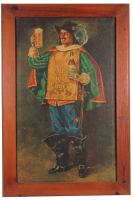Heileman Brewery lithograph on canvas, framed 23.6" x 35.5", Old Style Lager, very good quality & workmanship, original frame, very good condition.