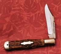 Outstanding Pre-1940 Etched Keen Kutter Folding Hunter