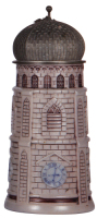 Character stein, 1.0L, stoneware, marked T.W., sold by Theodor Wieseler, manufactured by Merkelbach & Wick, Frauenkirche, mint.