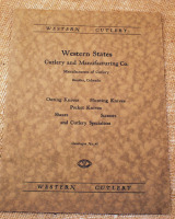 Rare 20 Pieces of Western Cutlery vintage paper and catalogs