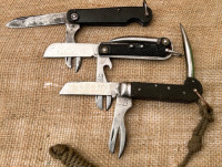 Group of 3 British Military knives-2 Marlin Spikes