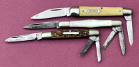 Three Vintage multi-blades Two Cattaraugus and a Robeson