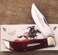 Winchester Burnt Orange Bone Clasp knife
