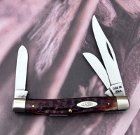 Case 10 Dot 6344 Bone Small Stockman