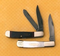 Pair of Damascus Parker-Edwards trappers