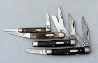 Four Used Case Bone Handled